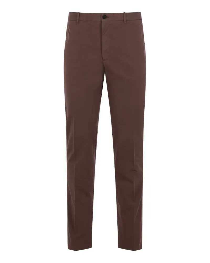 Incotex elasticated-waistband trousers - Braun Braun