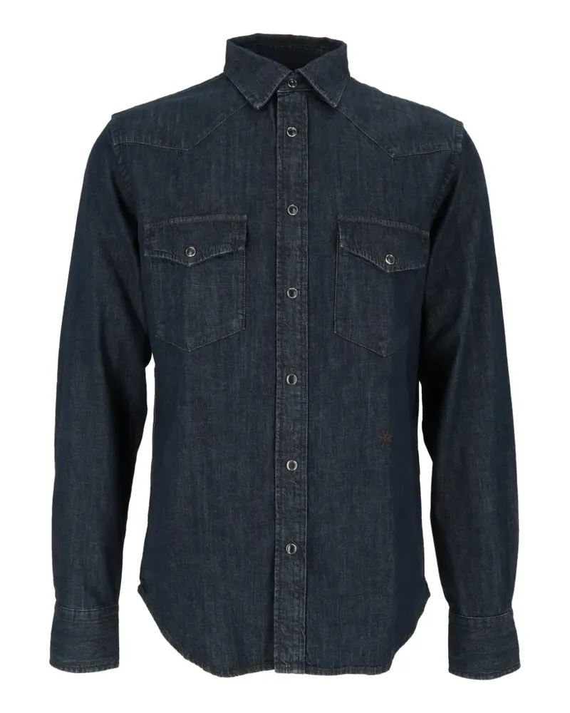 Jacob Cohën Western-style denim shirt - Blau Blau