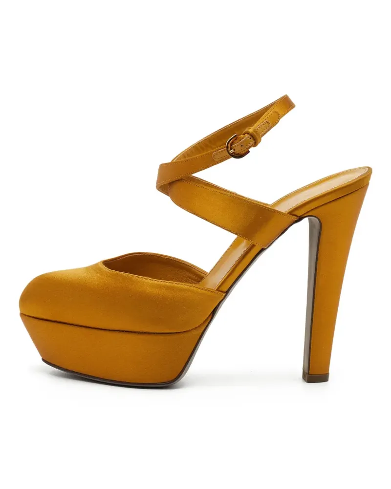 Sergio Rossi ankle-strap platform sandals - Gelb Gelb
