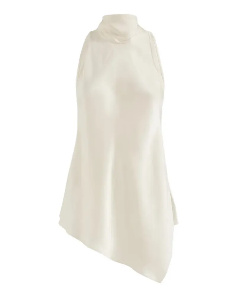 Brunello Cucinelli Asymmetrisches Neckholder-Top - Nude Nude