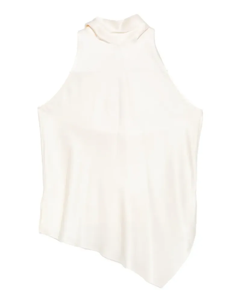 Brunello Cucinelli Asymmetrisches Neckholder-Top - Nude Nude
