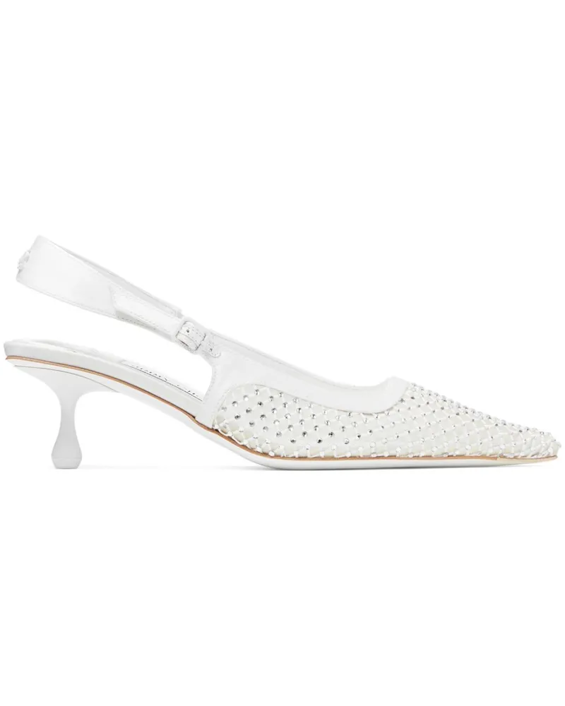 Jimmy Choo Amel Pumps 50mm - Weiß Weiß