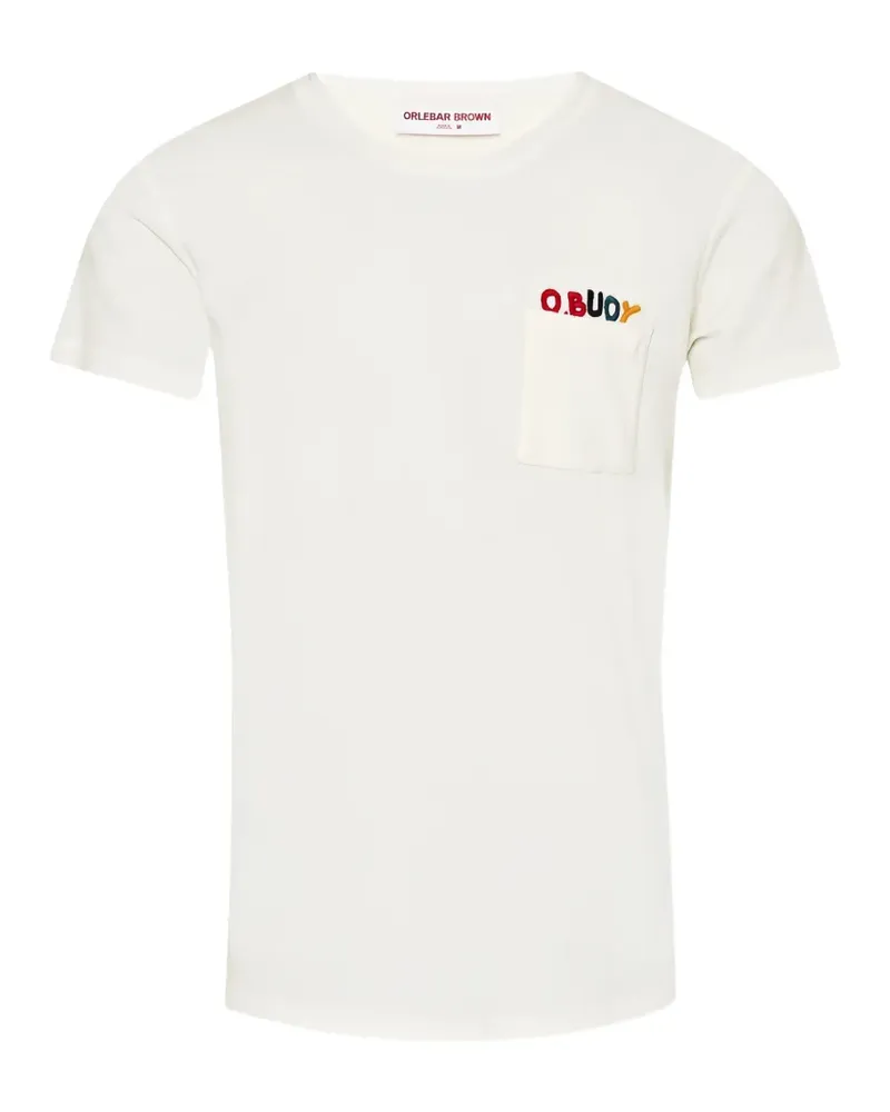 Orlebar Brown T-Shirt mit Brusttasche - Weiß Weiß