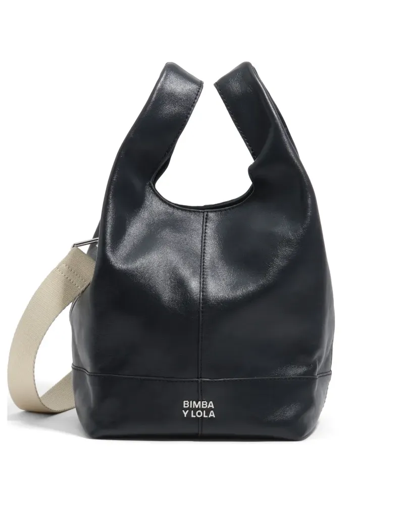 BIMBA Y LOLA Mittelgroße Paper Tote Bag - Schwarz Schwarz