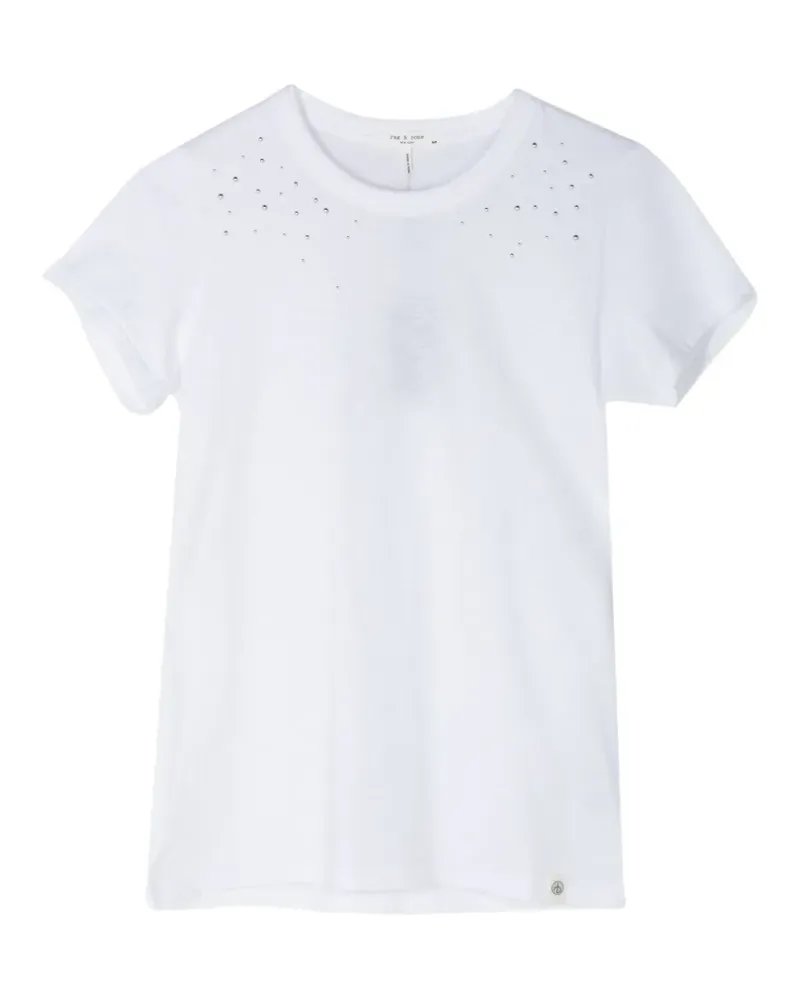 Rag & Bone stud-embellishment T-shirt - Weiß Weiß
