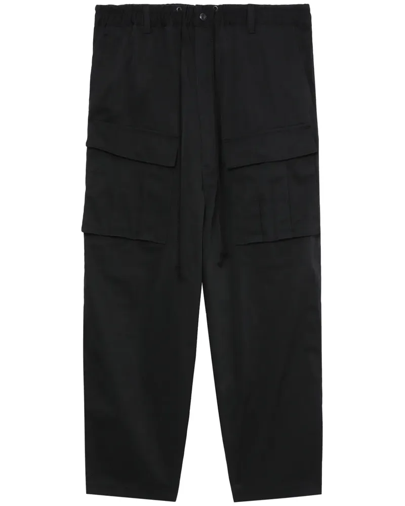 Junya Watanabe Cropped-Cargohose mit geradem Bein - Schwarz Schwarz