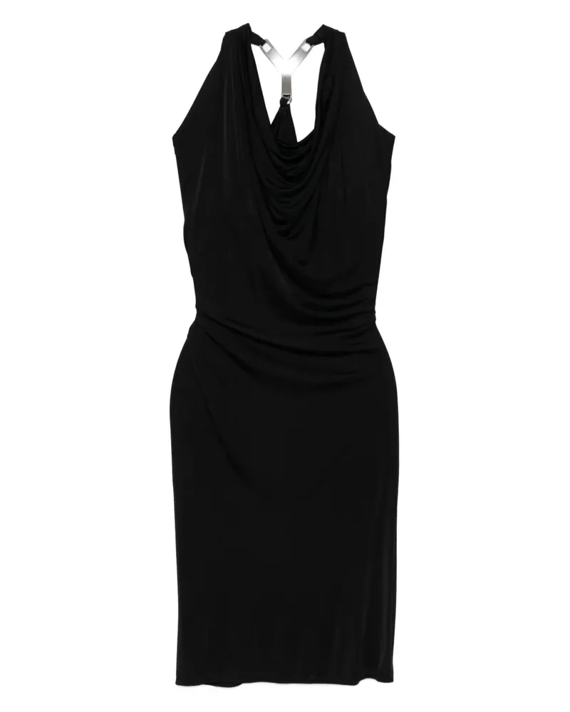 Rick Owens Lilies draped halterneck dress - Schwarz Schwarz