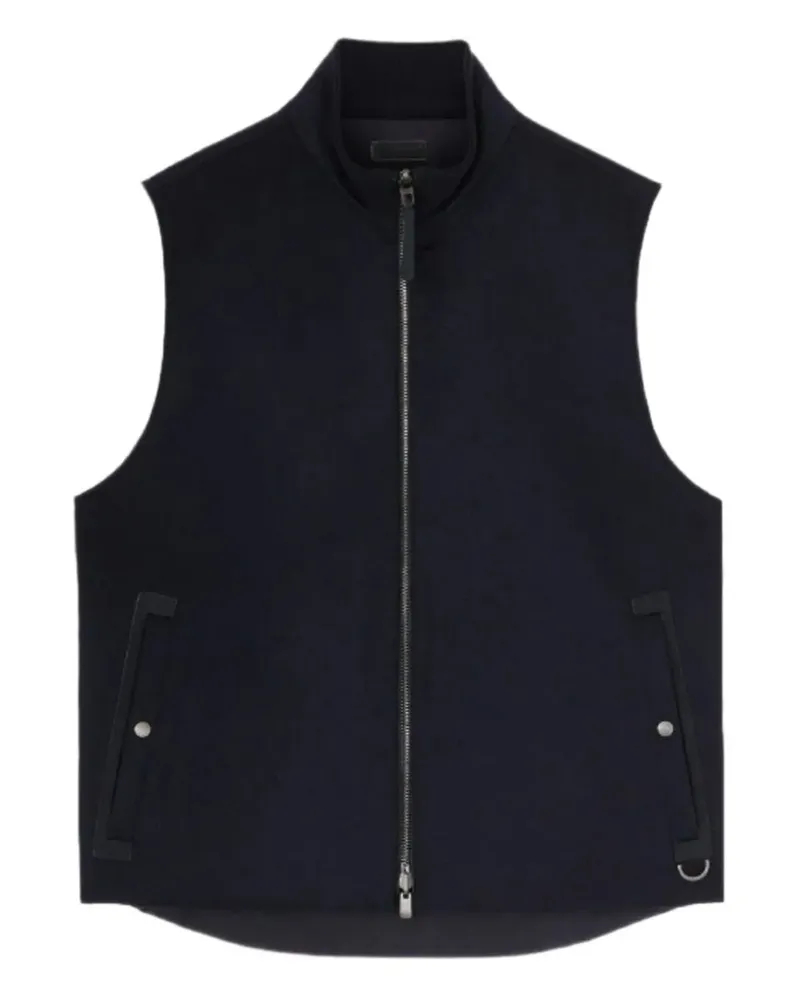 AGNONA zip-up cashmere gilet - Blau Blau