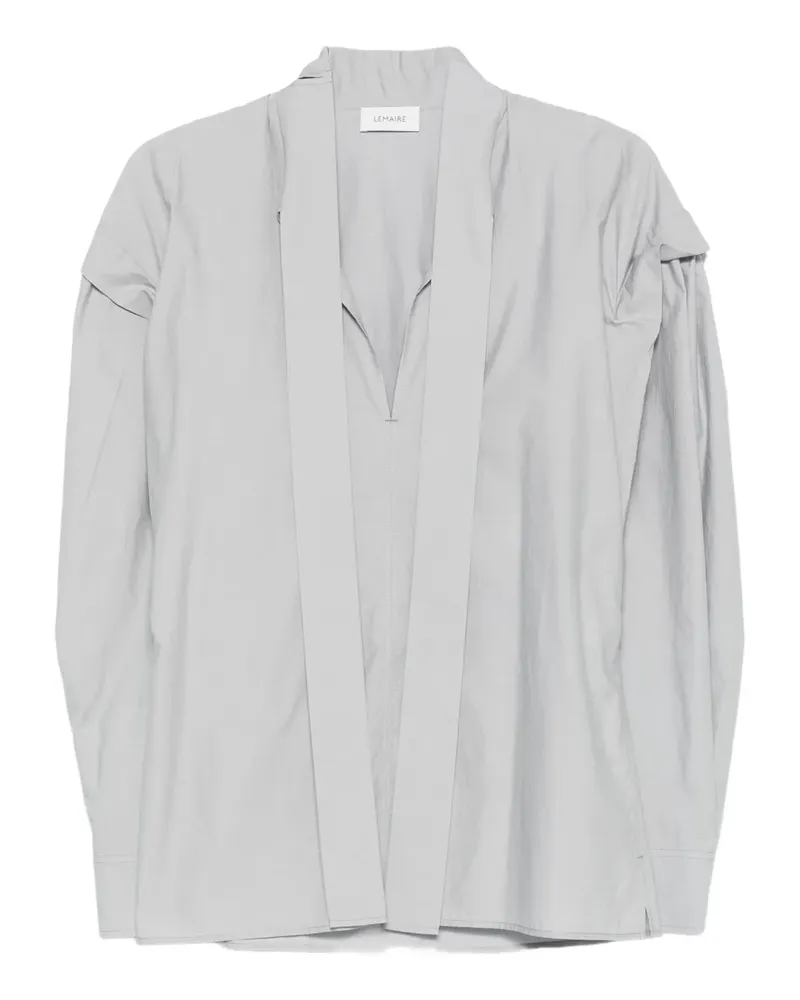 Christophe Lemaire Ascot Oberteil mit V-Ausschnitt - Blau Blau
