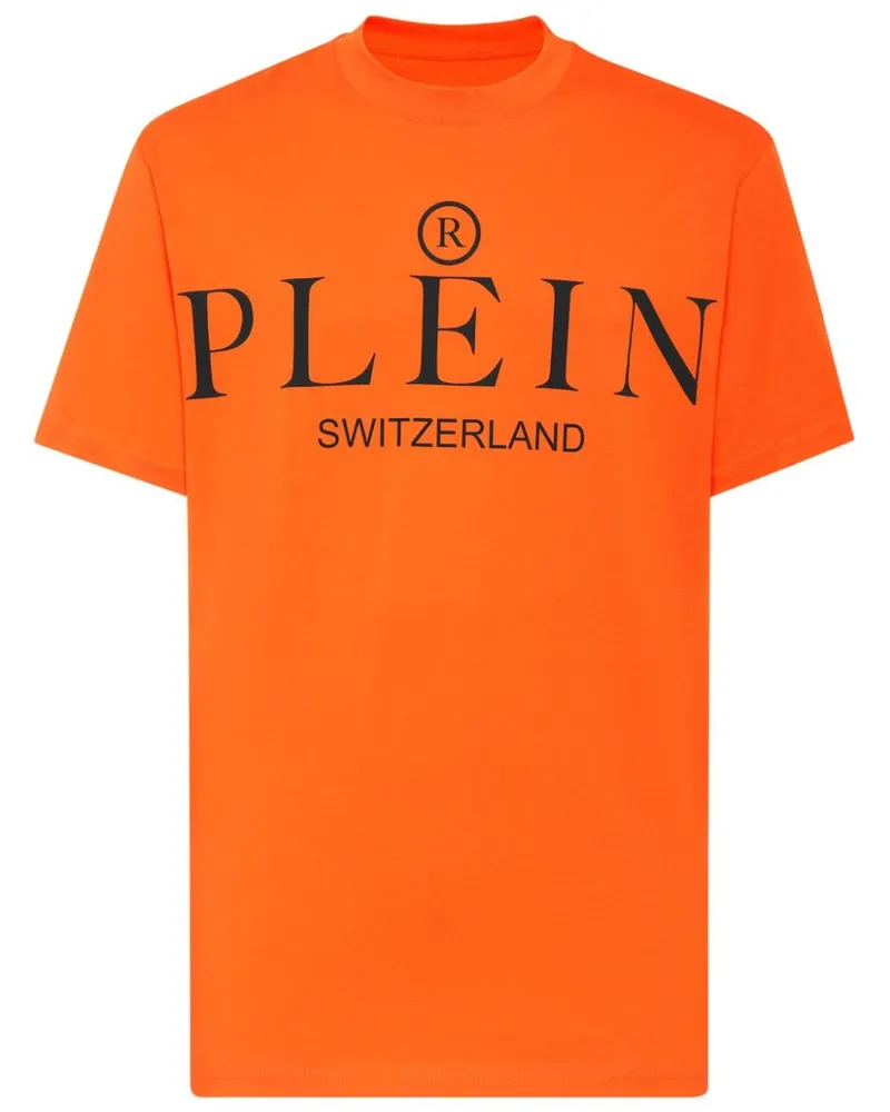 Philipp Plein T-Shirt mit Logo-Print - Orange Orange
