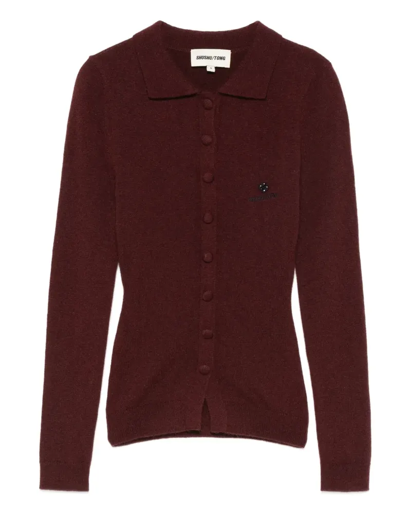 SHUSHU/TONG Cardigan mit Knöpfen - Rot Rot