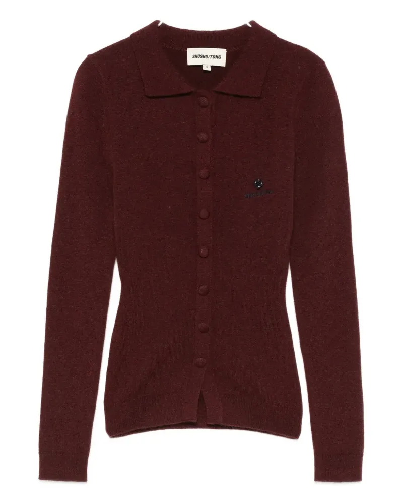 SHUSHU/TONG button-up knit cardigan - Rot Rot