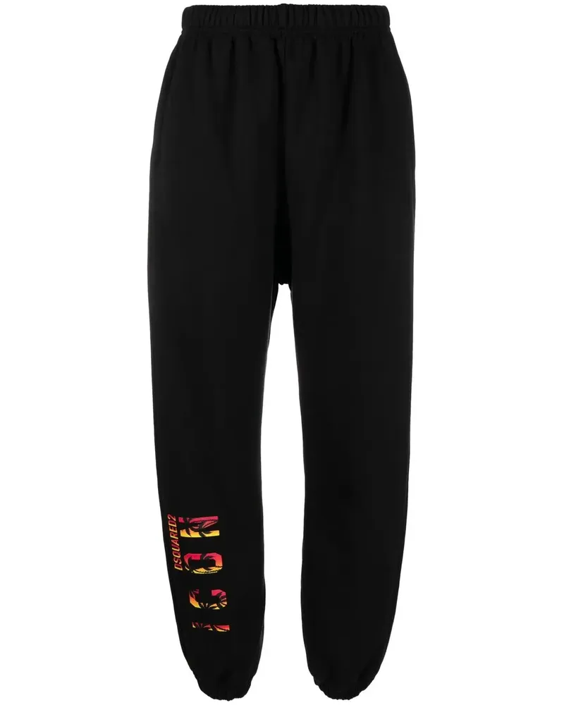 Dsquared2 Jogginghose mit Logo-Print - Schwarz Schwarz