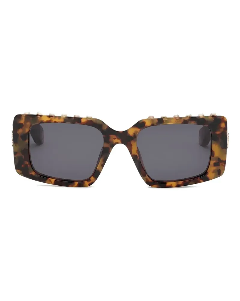 Roberto Cavalli rectangle-frame sunglasses - Braun Braun