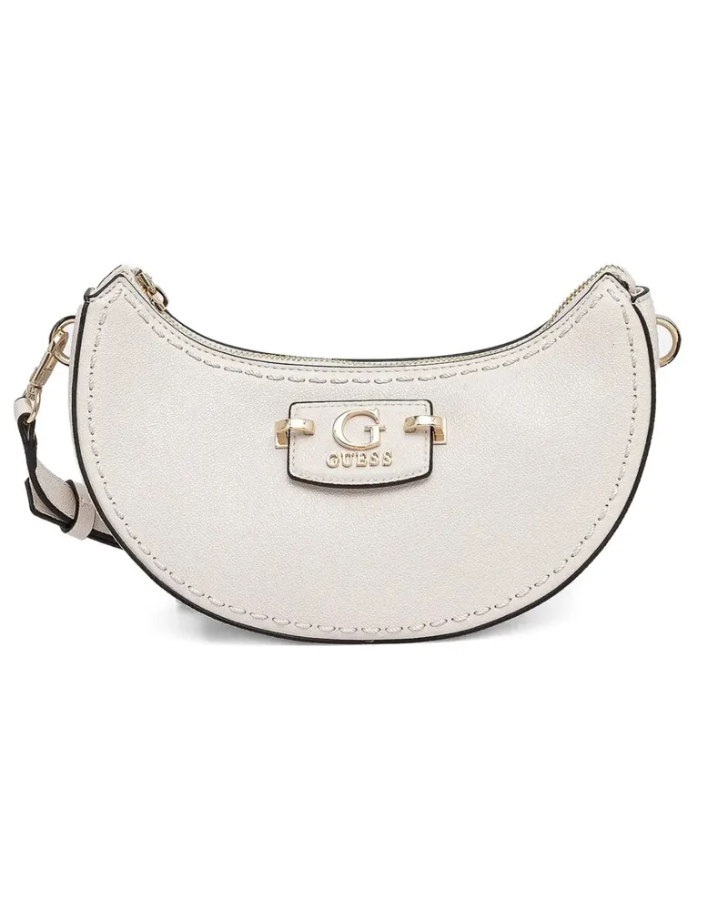 Guess Strukturierte Half-Moon Schultertasche - Nude Nude