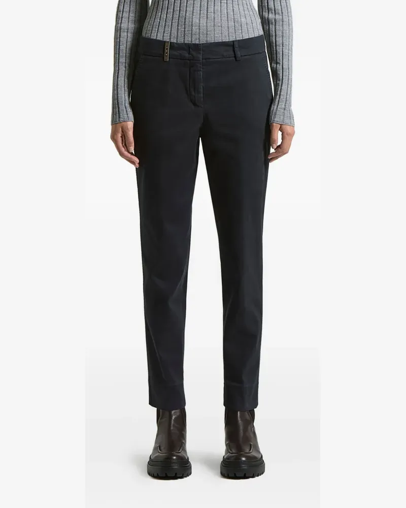 Peserico Hose im Five-Pocket-Design - Schwarz Schwarz