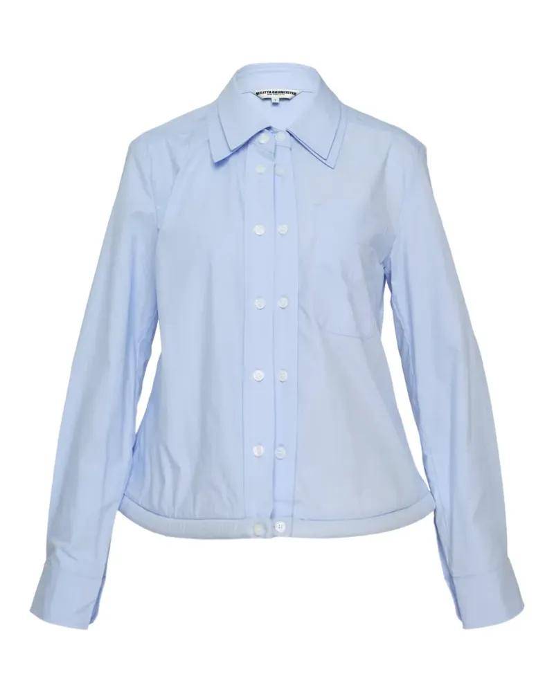 Melitta Baumeister double-breasted long sleeve shirt - Blau Blau