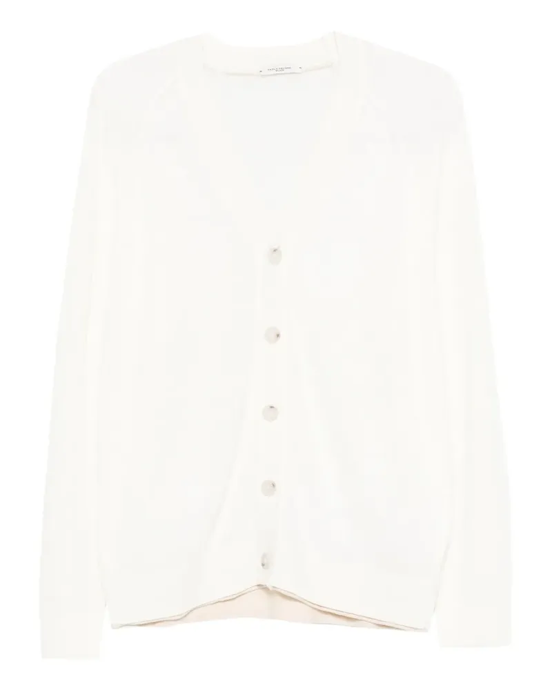Paolo Pecora Milano Geknöpfter Cardigan - Weiß Weiß