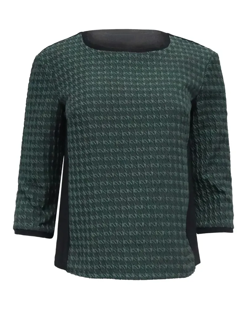 Max Mara 2023 two-tone quarter-sleeve blouse - Schwarz Schwarz