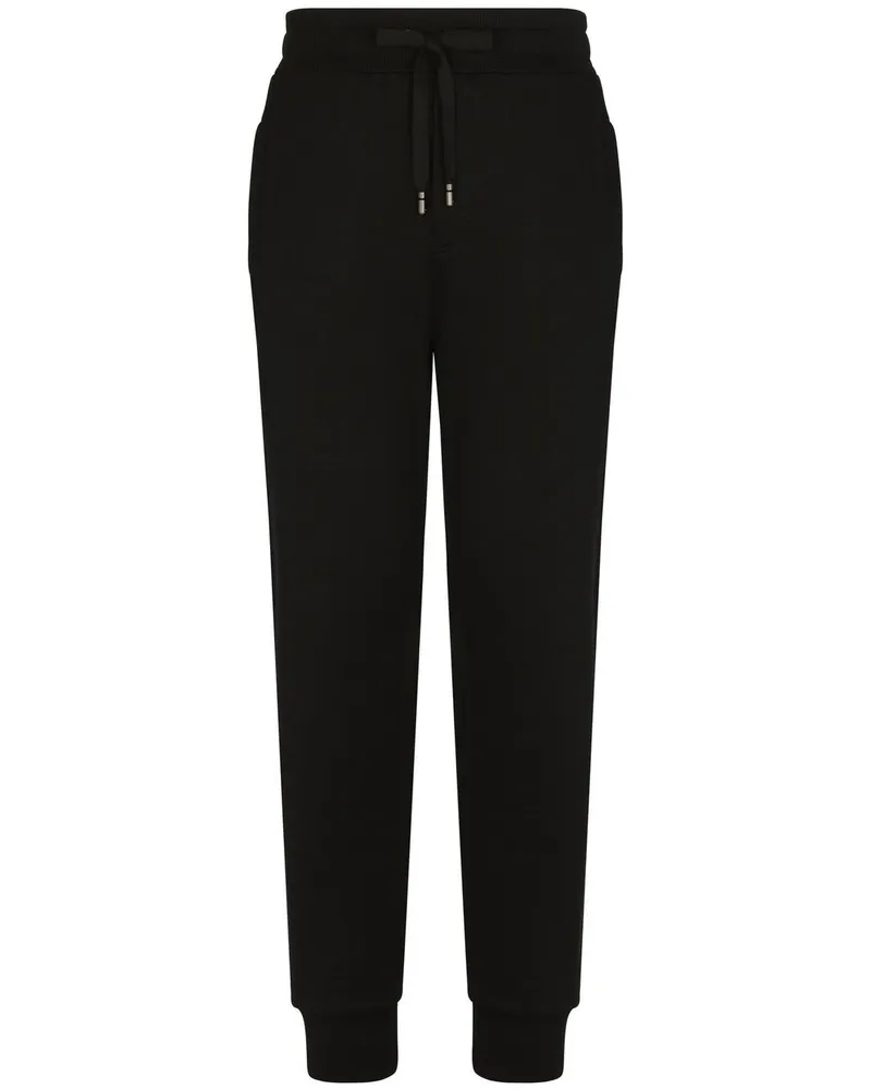 Dolce & Gabbana Jogginghose mit DG-Logo - Schwarz Schwarz