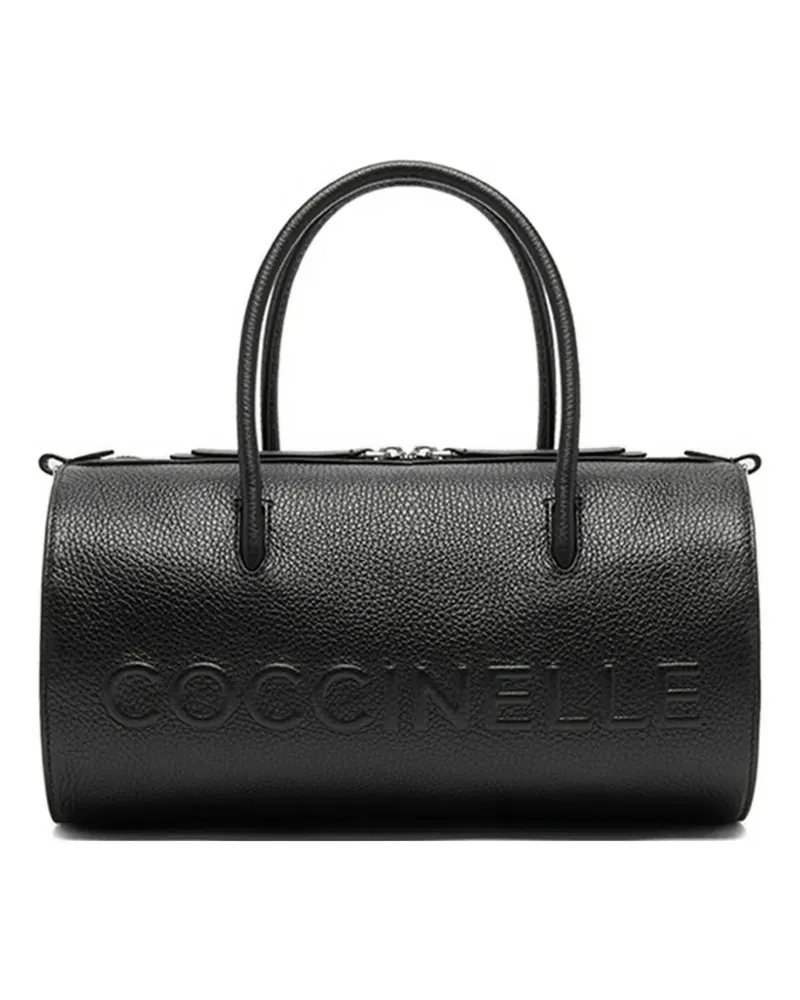 Coccinelle Mittelgroße Myrtha Handtasche mit Logo-Prägung - Schwarz Schwarz