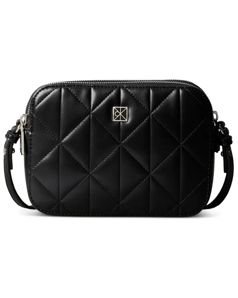 Calvin Klein Gesteppte Schultertasche mit Reißverschluss - Schwarz Schwarz