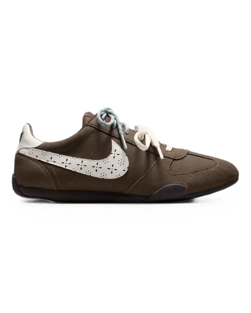 Nike perforated-logo suede sneakers - Braun Braun