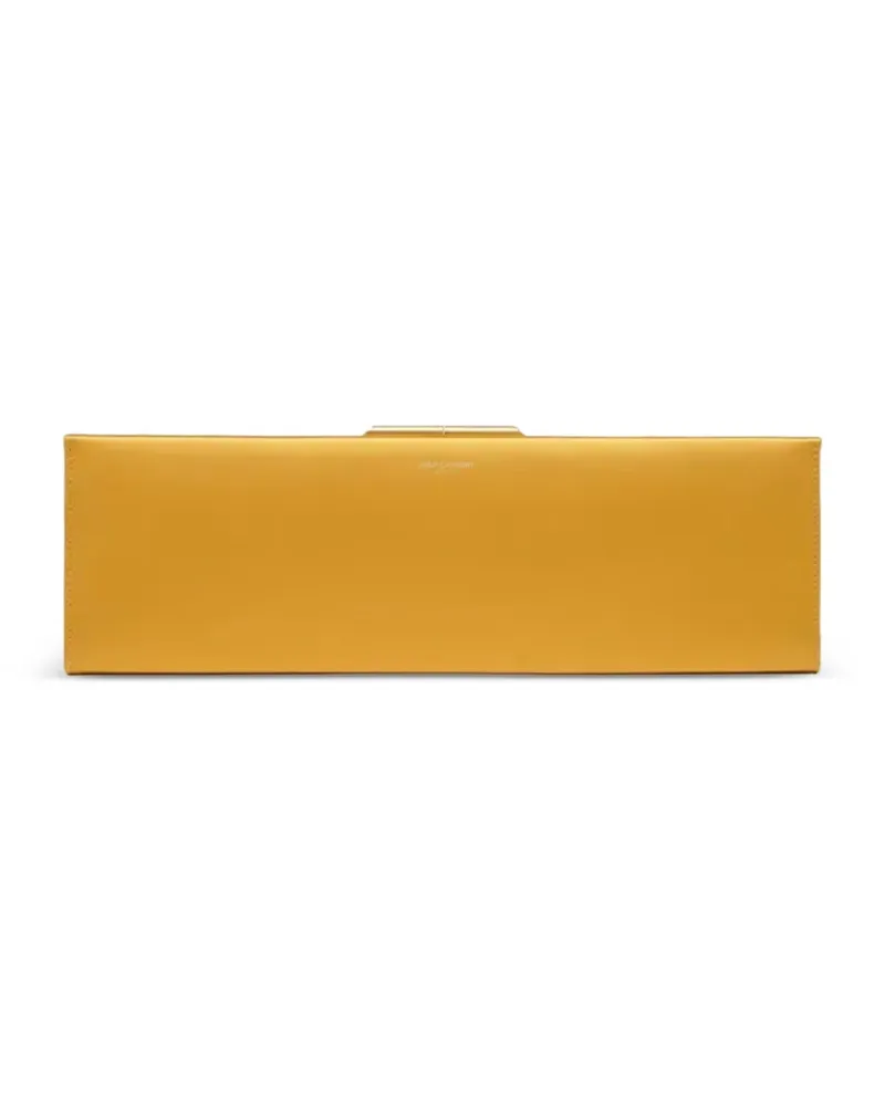 Saint Laurent Große Midnight Clutch mit eckiger Form - Gelb Gelb