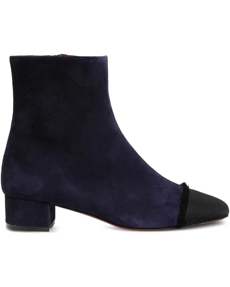 FESTA Milano Fiorene fringed suede boots - Blau Blau