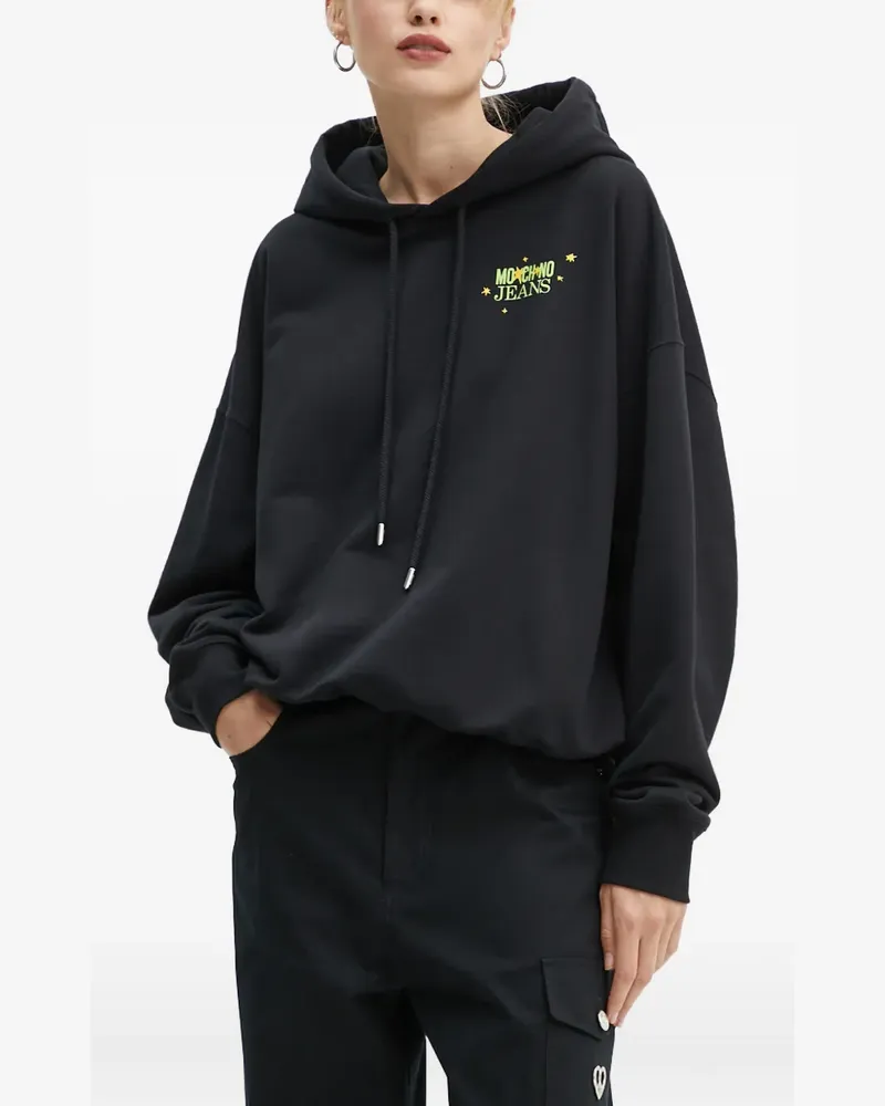 Moschino print hooded sweatshirt - Schwarz Schwarz
