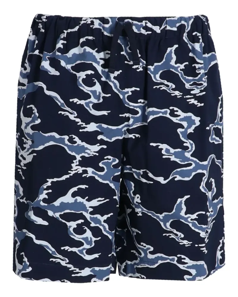 Kenzo Shorts mit Ocean Camo-Print - Blau Blau