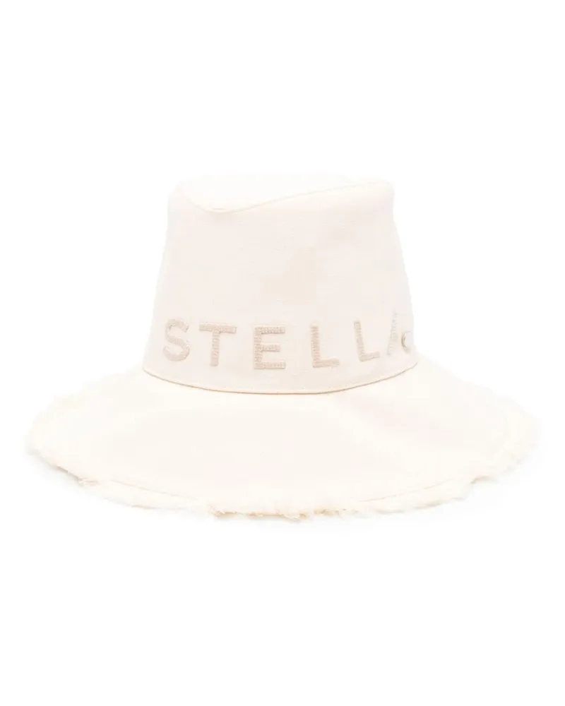 Stella McCartney Fischerhut mit Logo Nude