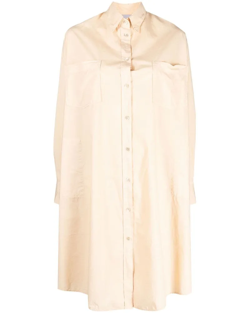 forte_forte Langärmeliges Hemdkleid - Nude Nude