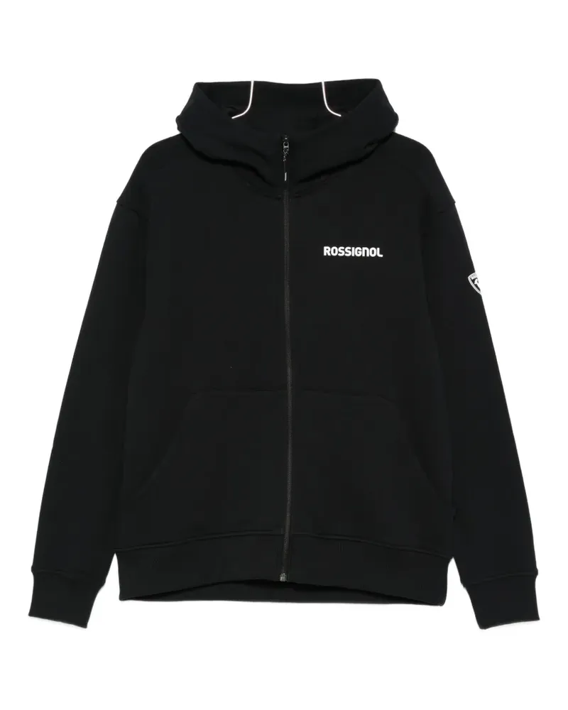 Rossignol logo full-zip hoodie - Schwarz Schwarz