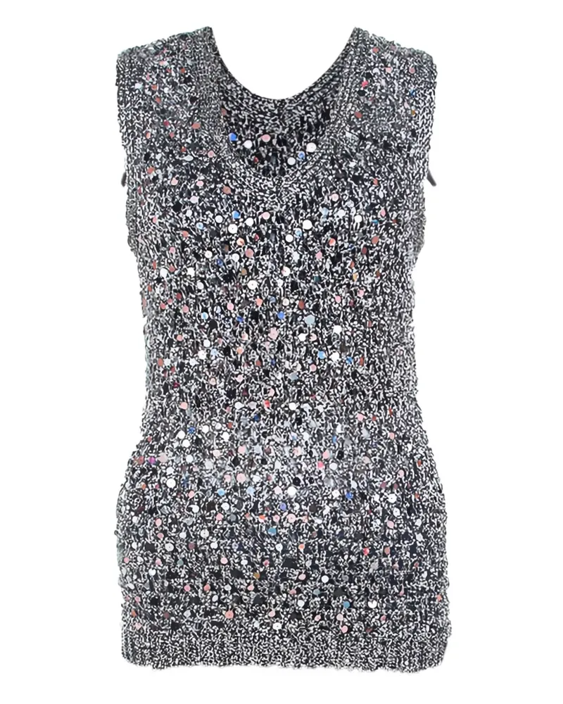Zac Posen Pre-owned Top mit Pailletten - Grau Grau