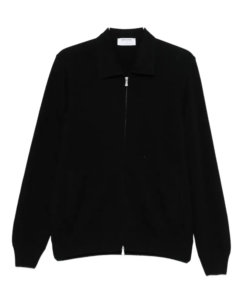 Gran Sasso zip-up cardigan - Schwarz Schwarz