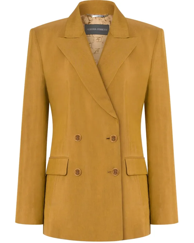 Alberta Ferretti Doppelreihiger Blazer - Braun Braun