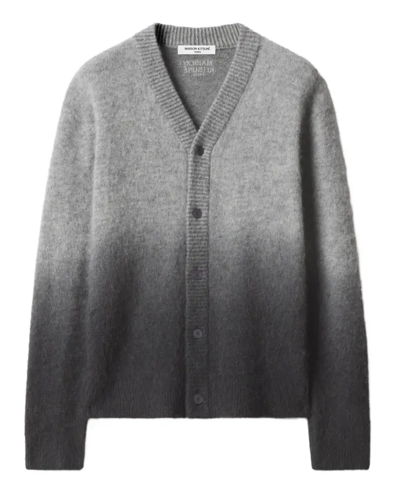 Kitsuné Cardigan mit Ombre-Effekt - Grau Grau