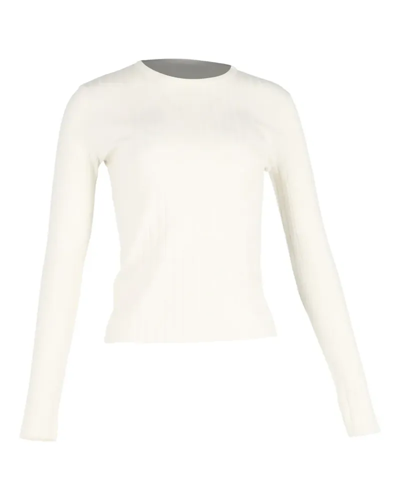 Gabriela Hearst ribbed-knit sweater - Weiß Weiß