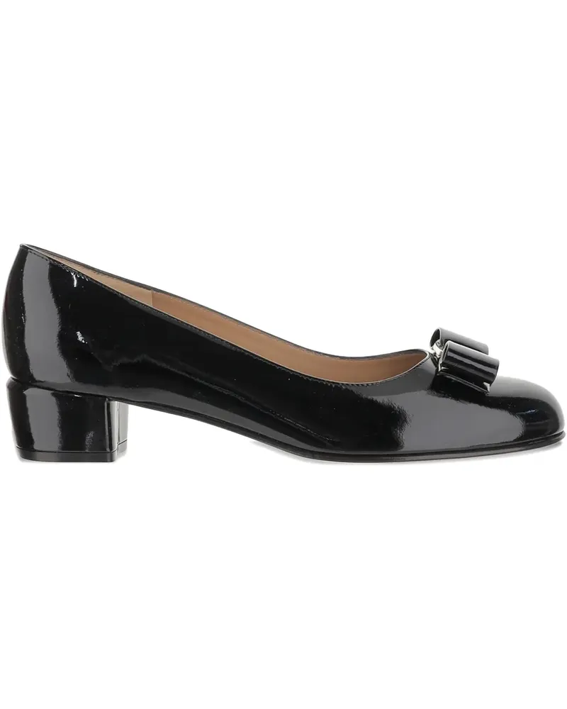 Ferragamo Vara Pumps aus Lackleder 30mm - Schwarz Schwarz