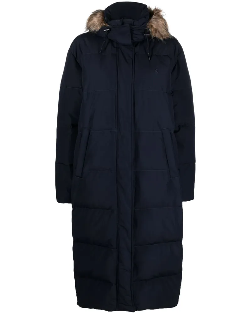 Ralph Lauren Parka mit verdecktem Verschluss - Blau Blau