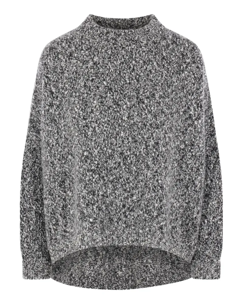 Dušan mélange cashmere sweatshirt - Schwarz Schwarz