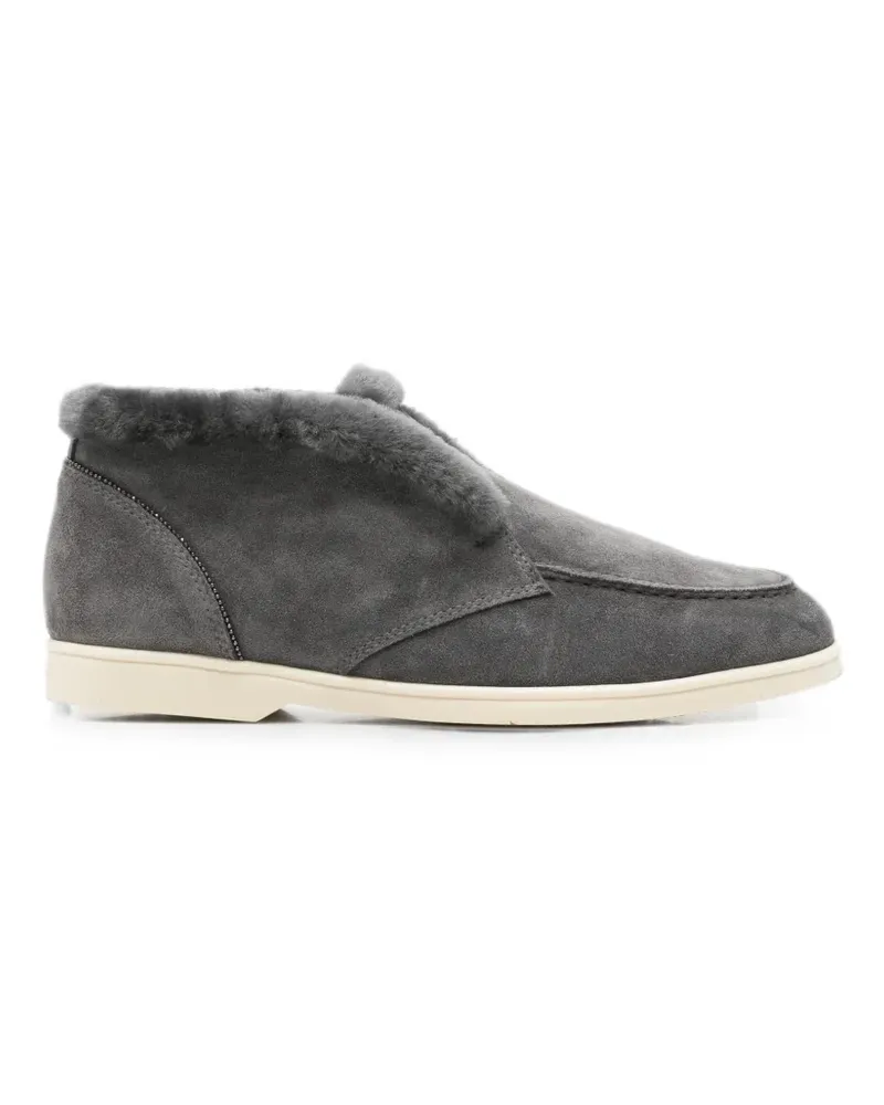 Doucal´s Loafer aus Wildleder - Grau Grau