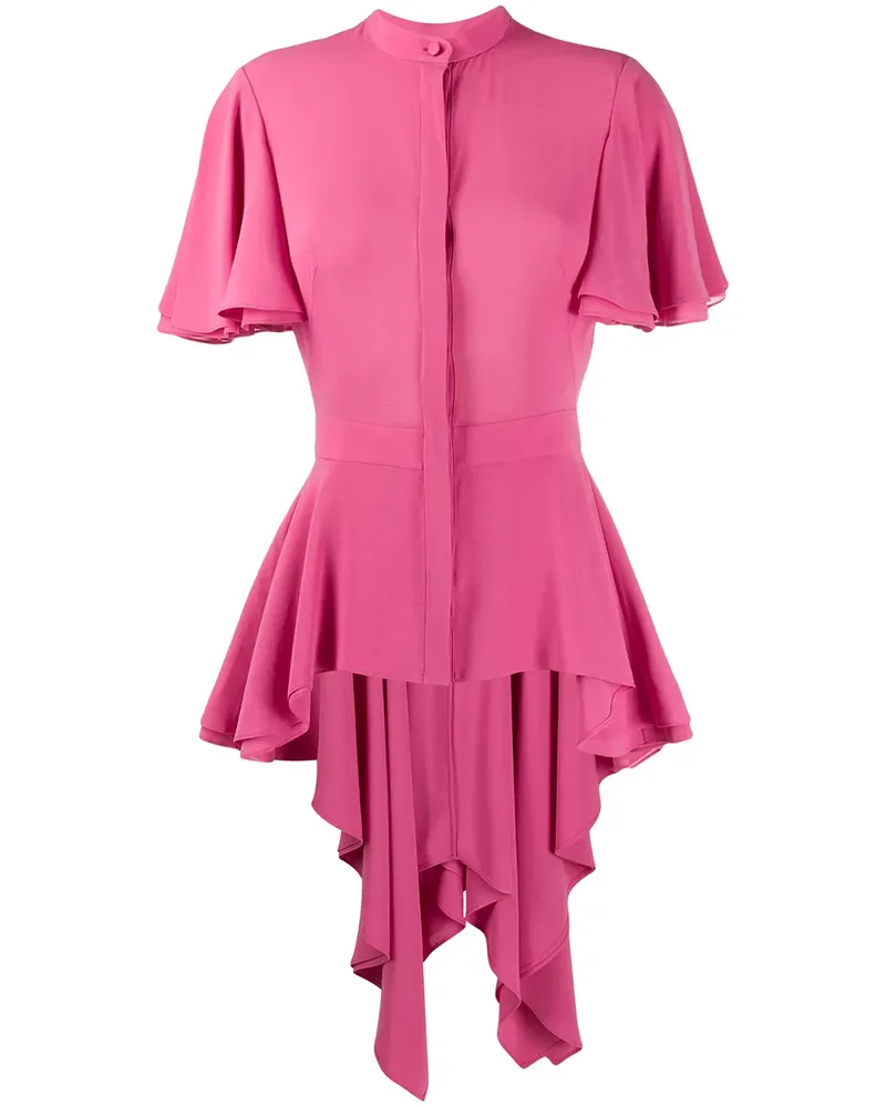 Alexander McQueen Bluse mit Schößchen - Rosa Rosa