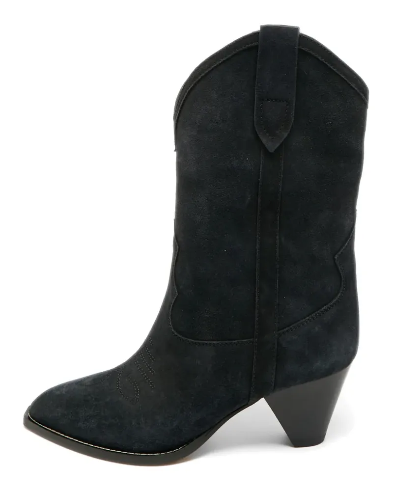 Isabel Marant Cowboy-Boots aus Wildleder - Schwarz Schwarz
