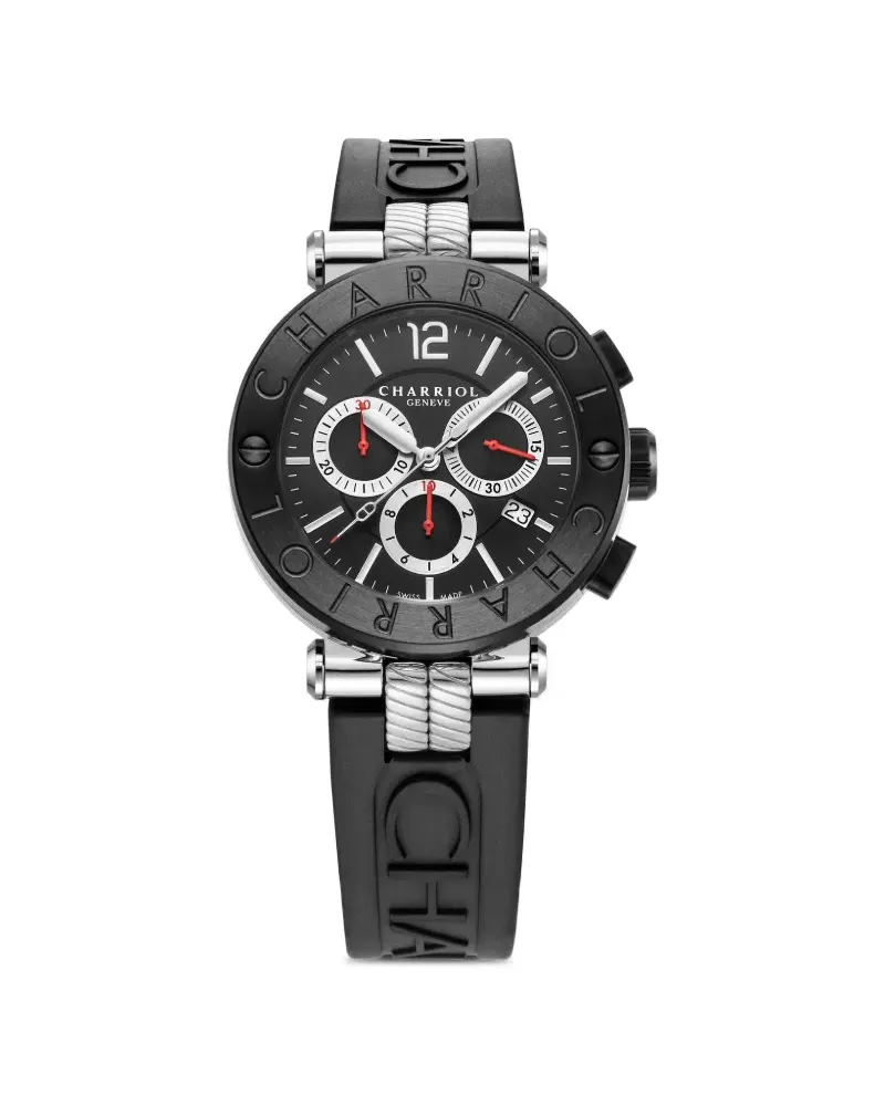 CHARRIOL Navigator Cruise 41mm - Schwarz Schwarz