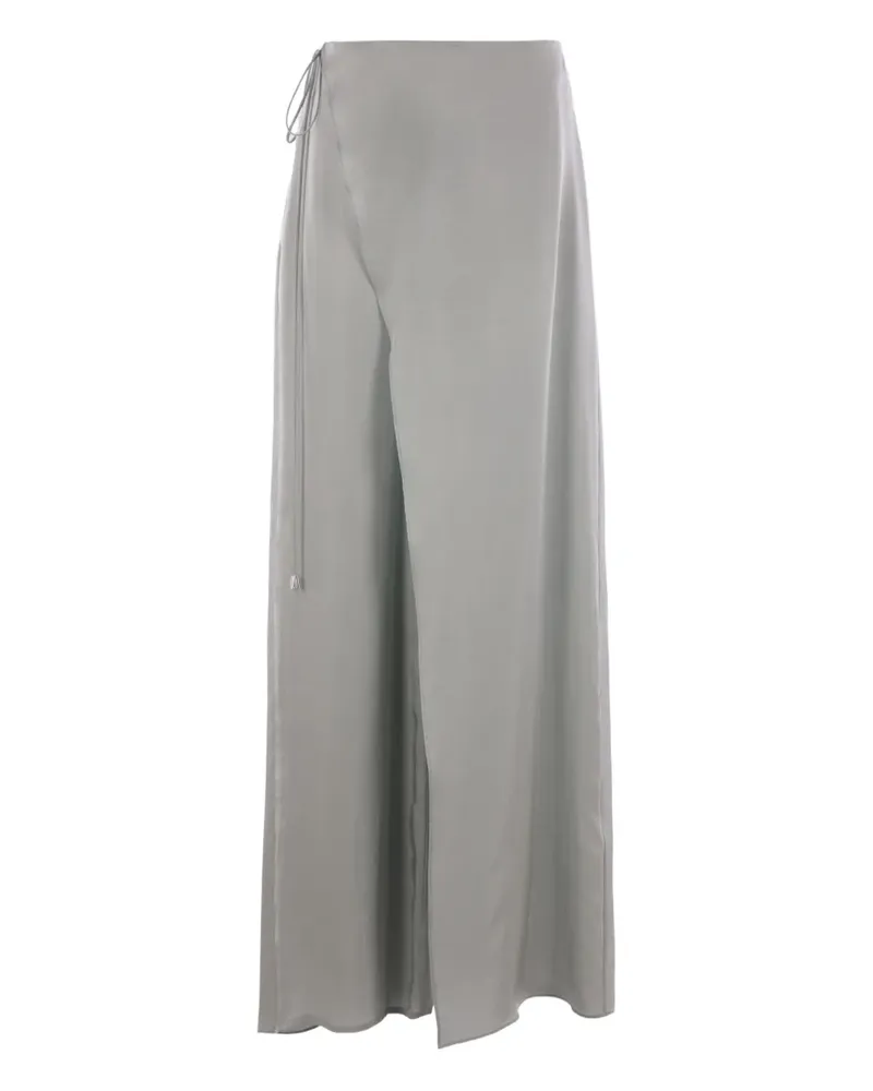 Blumarine Hose mit Wickeldetail - Grau Grau
