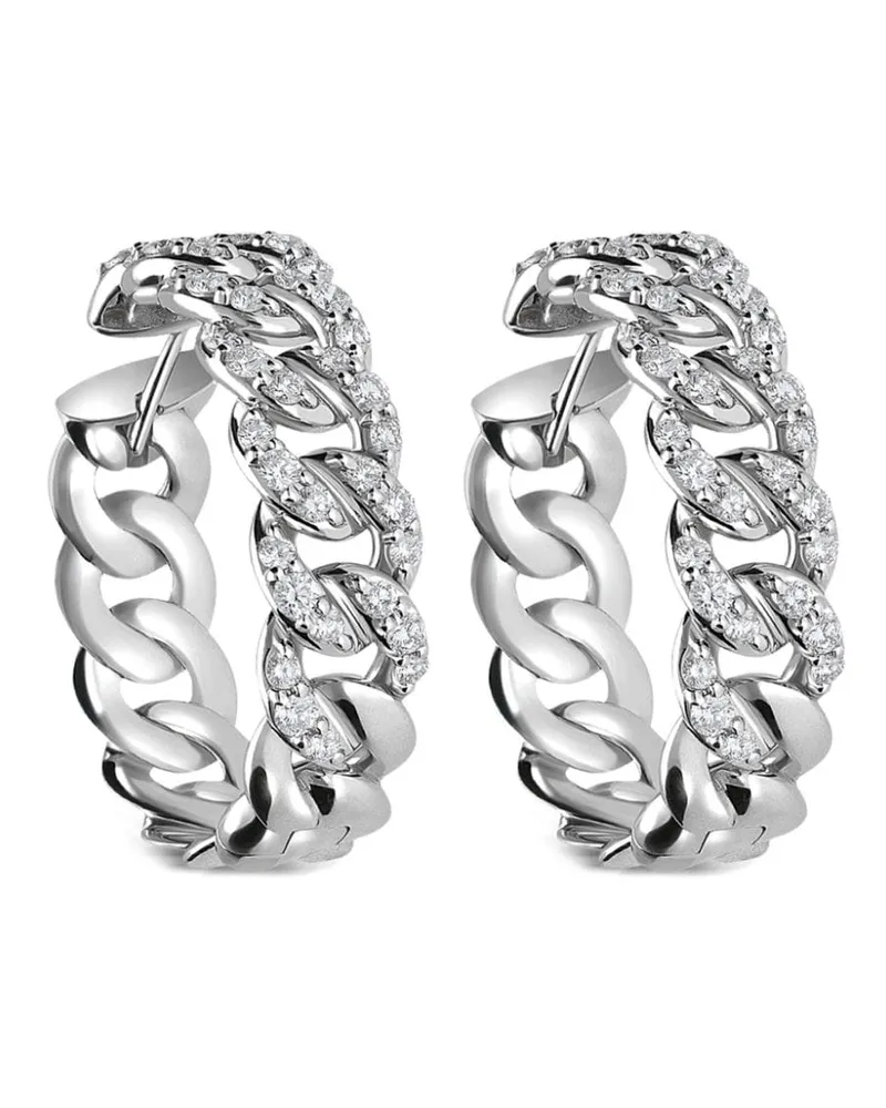 LEO PIZZO 18kt Weißgoldring mit Diamanten - Silber Silber