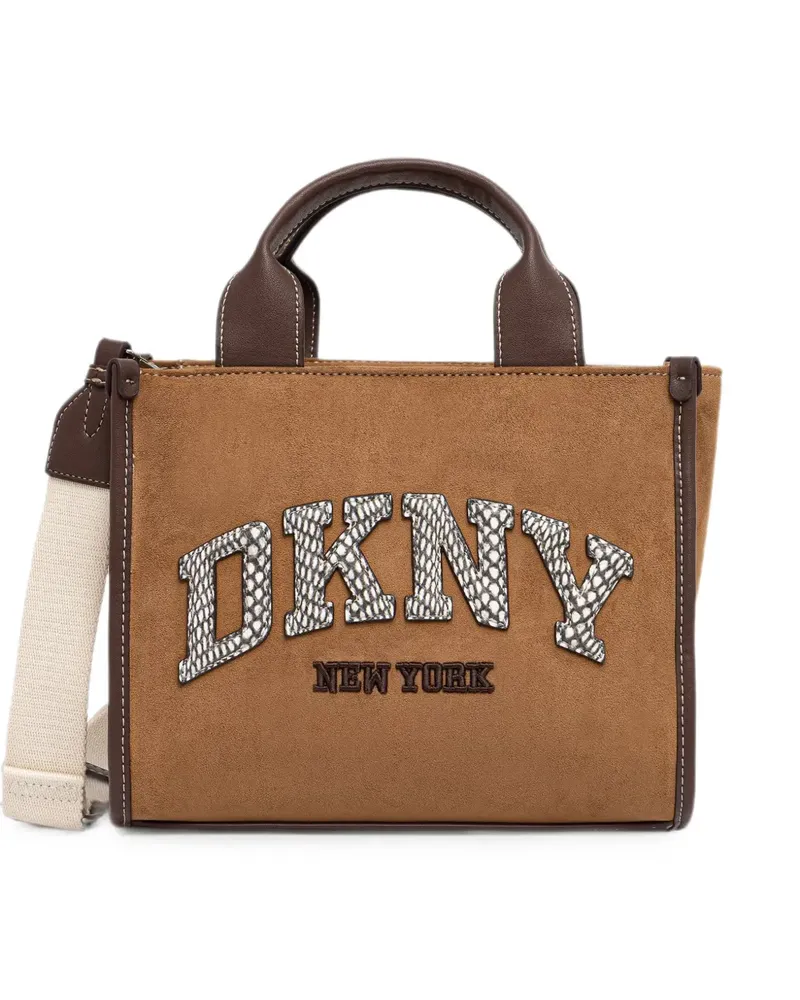 DKNY Hadlee logo-appliqué tote bag - Braun Braun