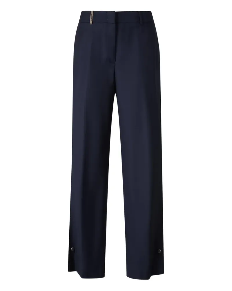 Peserico pleated wide-leg trousers - Blau Blau